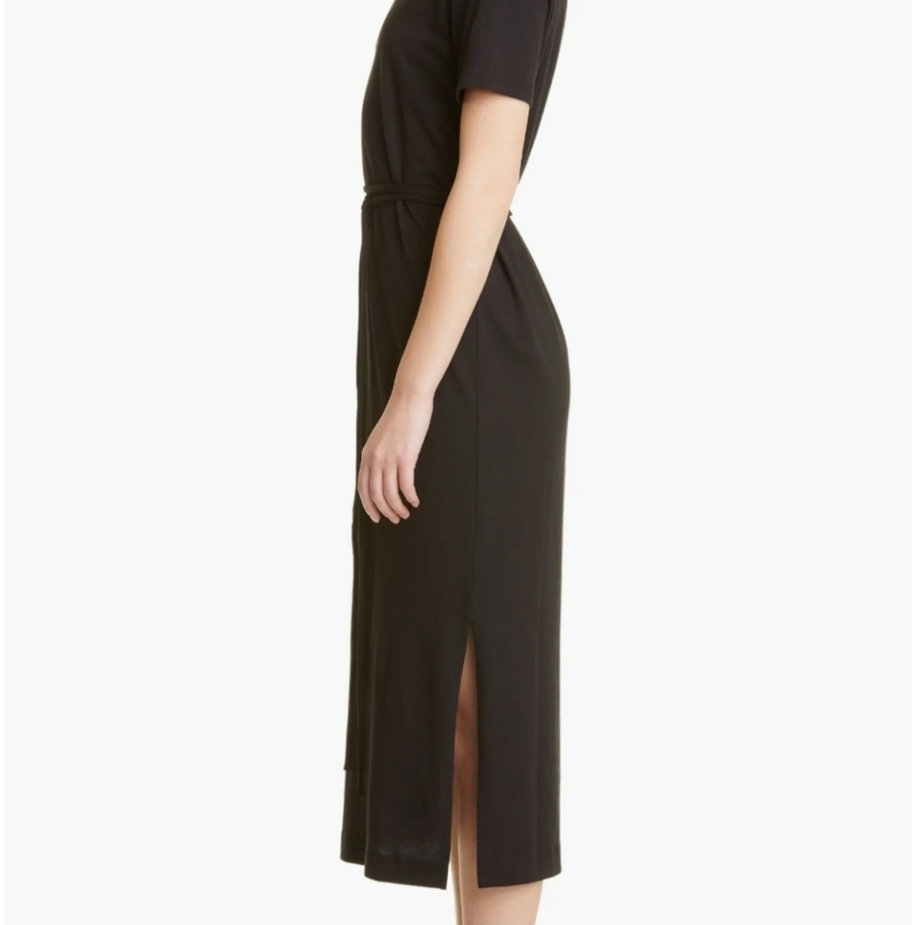 Vince Black Crew Neck T Shirt Dress M - Picture 3 of 10